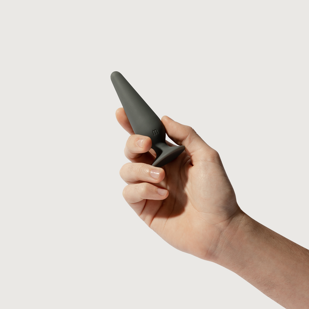 Cone, charcoal - small silicone plug