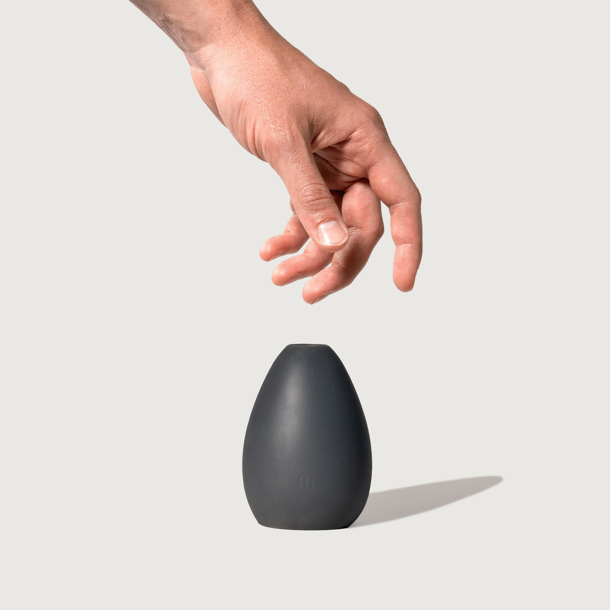 Dome, sex toy, multi-textured sleeve, charcoal, adult gifts.