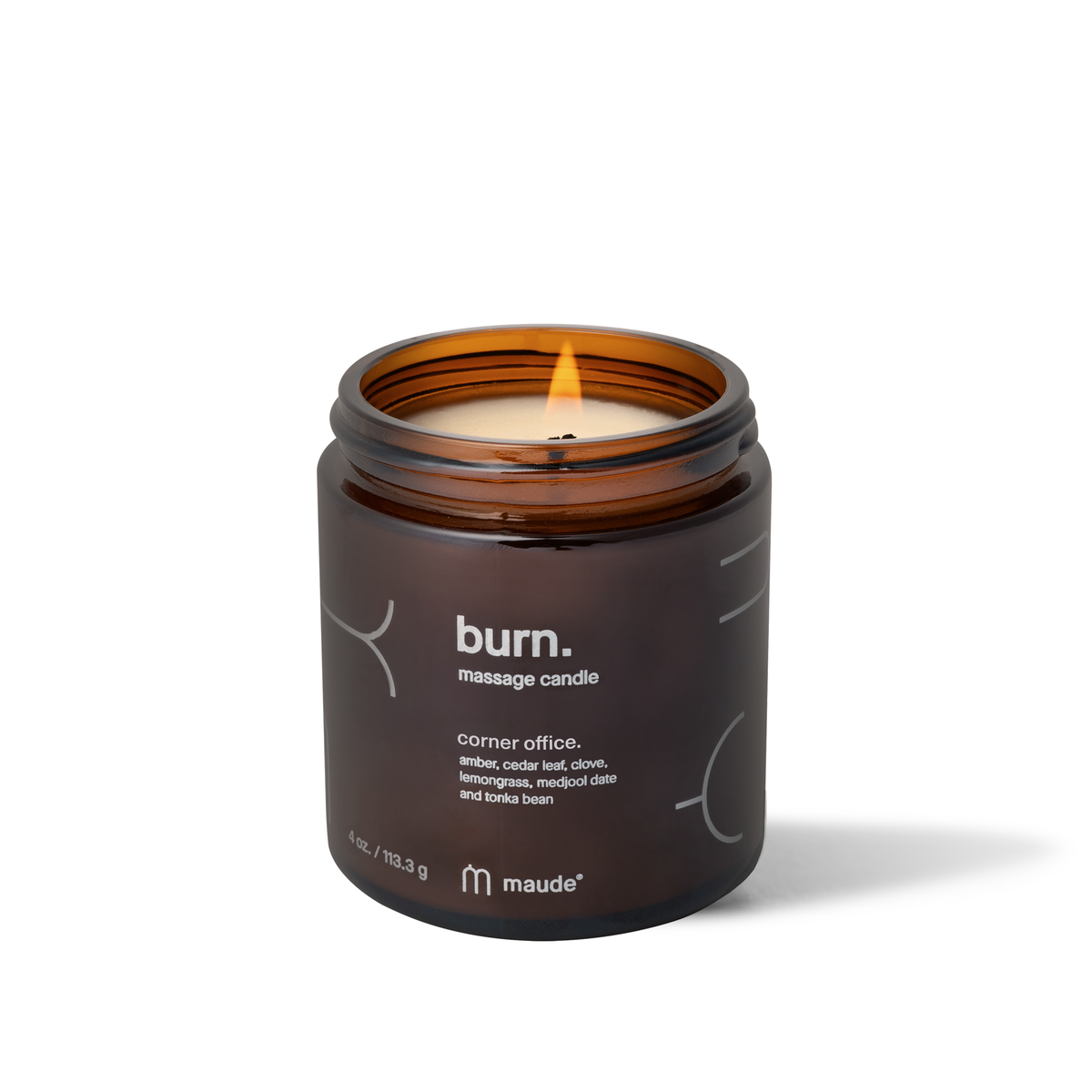 Burn Corner Office - massage oil candle