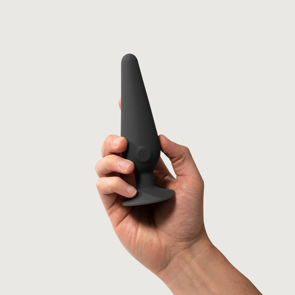 Cone -sex toy, 3-speed vibrating plug, charcoal, adult gift.