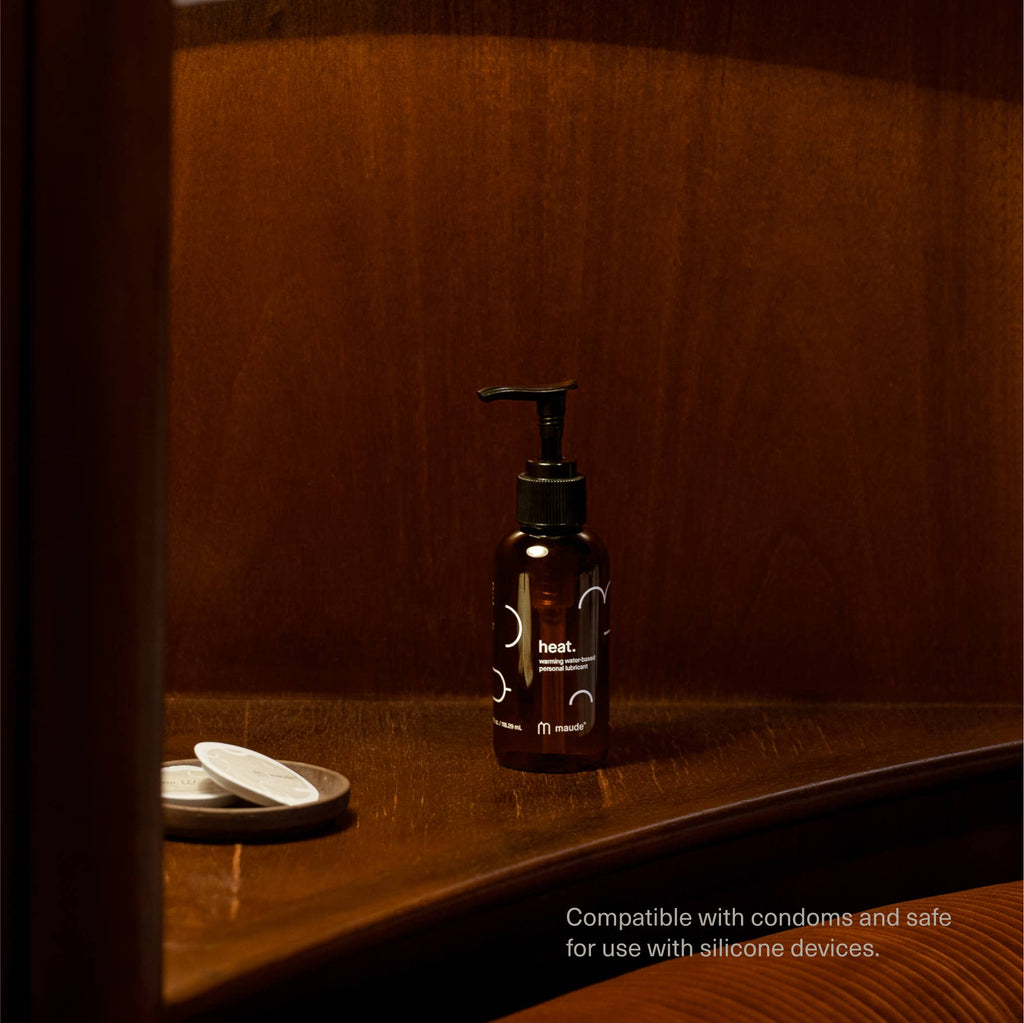 Warming water-based lubricant, Heat, 4 oz , adult gifts.