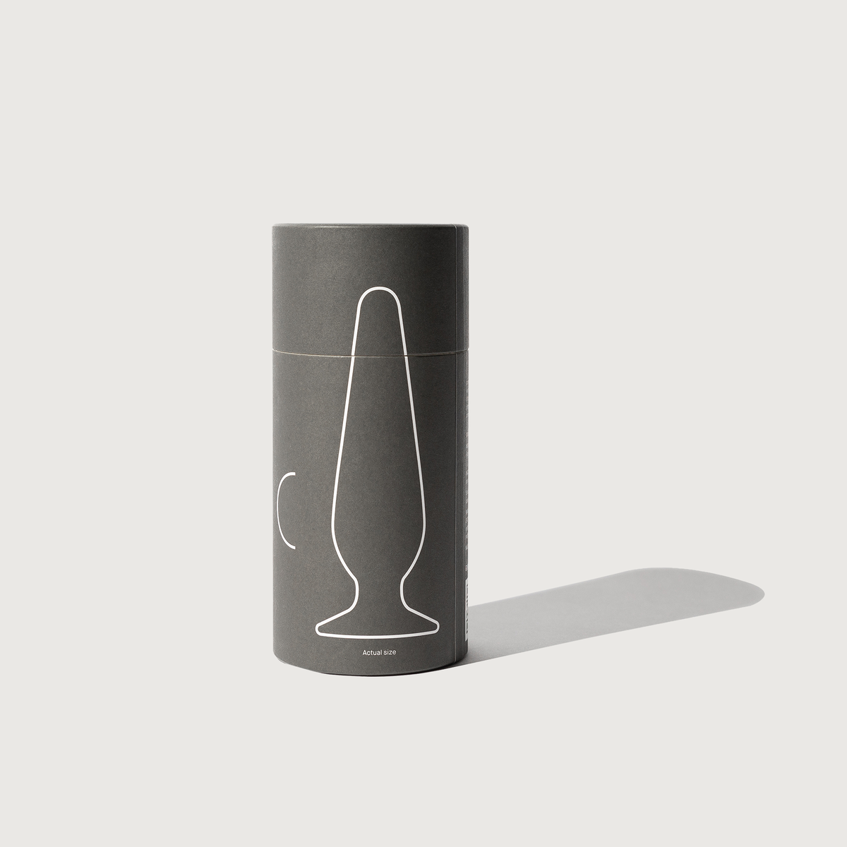 Cone, charcoal - small silicone plug