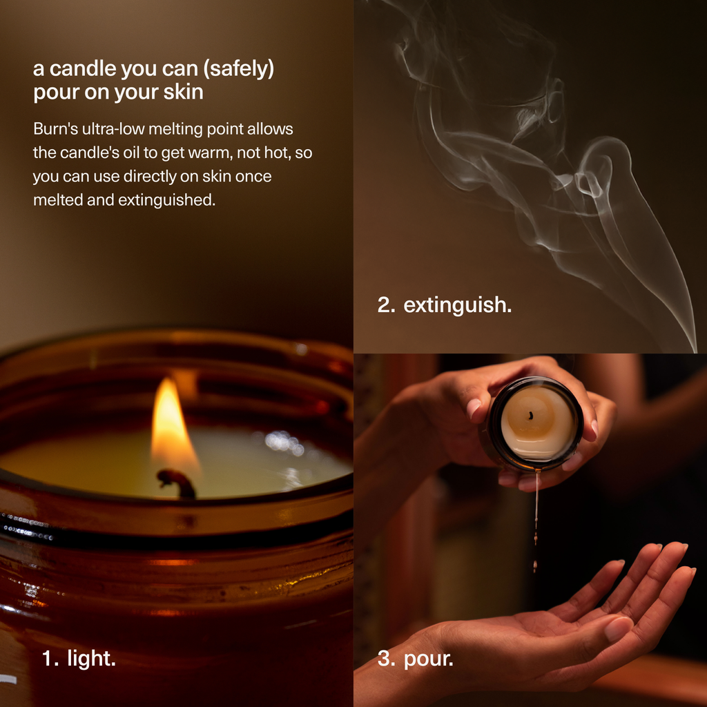 Burn Corner Office - massage oil candle