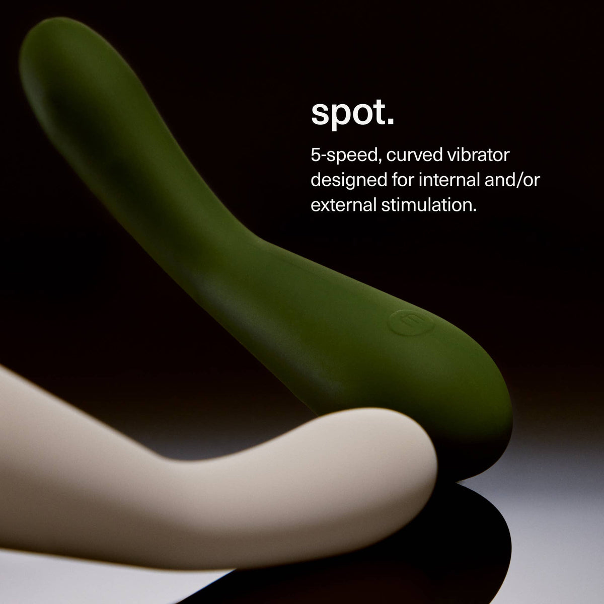 Spot - sex toy, 5-speed vibrator, grey, adult gifts.